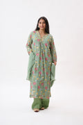 Sage Floral Kurta Set